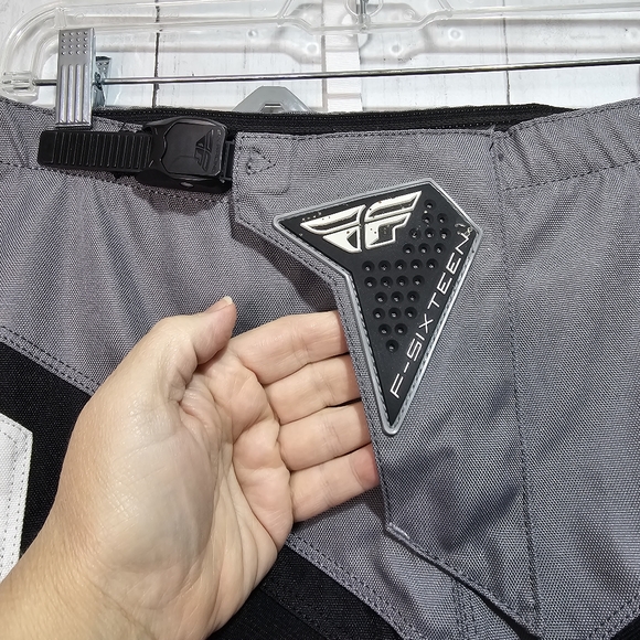 Fly Racing F-16 Powersports Riding Pants Size 40 Adjustable Waist Black Gray. - Picture 3 of 11